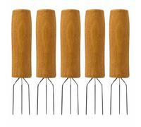 5 PCS Premium Barbecue Skewers Set with Corn on The Cob Forks, Holders, and Sweetcorn Forks - Grilling Accessories for Outdoor BBQ