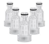 5 Pcs Pressure Washer Water Filter, Garden Hose Filter, 3/4 Inch Water Pipe Joint Connector, Portable Water Inlet Car Washing Machine Filter Connector, Pressure Washer Spares