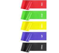 5 Pcs Professional Resistance Bands.Elastic Band, Work Out Bands, Stretch Bands for Working Out Women or Men, Exercise Bands Set for Physical Therapy, Yoga, Pilates (1, 5 colors, One Size)