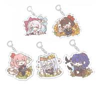 5 Pcs Projects Sekais Keychain Game Figure Mizuki Airi Sekais Rui Cosplay Keyring Pendant Projects Sekais Cute Acrylic Chain Decor
