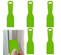 5 Pcs Putty Knife for Wood Filler, 2 inches Plastic Filler Spreader Set, Plastic Scraper Spreader, Flexible Paint Scrapers Tools for Spackling, Wallpaper, Remover Sticker, Decals, Patching (Green)