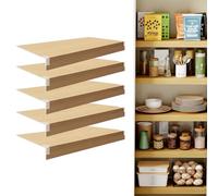 5 Pcs PVC Wire Shelf Covers for Kitchen Pantry & Closet Moisture Resistant Removable 0.3 I Thick Ideal for Bathroom & Office Wire Shelving
