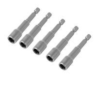 5 PCS Quick-Change Hex Shank 8mm Magnetic Nut Setter Driver Drill Bit Set, 65mm Length, Impact Socket Set, Impact Driver Bits, Durable Chrome Vanadium Steel for Easy Fastening and Unfastening Tasks