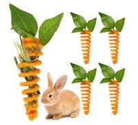 5 Pcs Rabbit Forage Toys, Toys Enrichment for Boredom, Feed Game Slow Feeder, Snuffle Ball Treat Dispenser Feeding Toy, Exercise Acitivity Foraging Toy for Hedgehog Guinea Pig Hamster Chinchilla Kitt