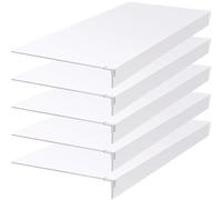 5 Pcs Removable PVC Shelf Covers 25x20x2in Wire Shelf Liners for Pantry Laundry Closet & Kitchen Storage Waterproof White Shelf Protectors