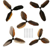 5 PCS Replacement Feathers Accessories for Bird’s Wings or Tails Wind Spinner, DIY Woodwind Wind Chime, for Hanging Animal Decor Pieces Windmill for Indoor Porch Deck Patio Yard Backyard Lawn Garden