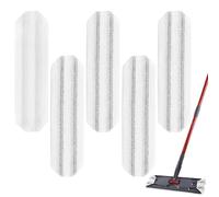 5 pcs Replacement Mop Pads for Vileda H2PrO Spin Mop System,Microfibre Washable Reusable Flat Mop,Washable and Reusable Mopping Head Refills, Safe on Hard Floors(Grey)