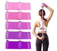5 Pcs Resistance Bands for Working Out, Latex Free, Physical Therapy Bands
