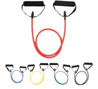 5 Pcs Resistance Bands for Working Out with Foam Handles, TPE Workout Resistance Bands for Strength Training, Physical Recovery, Muscle Toning