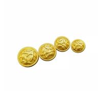5 Pcs Retro Branch Embossed Metal Shank Buttons Gold Round Sewing Buttons Decorative Accessories for Shirts Suits Coats Jackets DIY Crafts