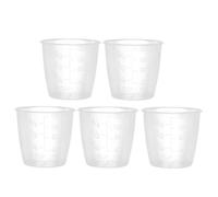 5 Pcs Rice Measuring Cup, Plastic Transparent Rice Measuring Cup 160 ml Rice Cooker Cup Small Laundry Measuring Cup Rice Cup Replacement for Rice and Dry Liquid Ingredient Measuring