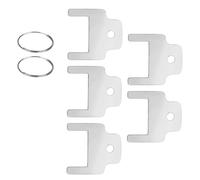 5 Pcs Ring Paper Towel Dispenser Replacement Set for Paper Dispenser, Towel Dispenser Replacement with 25mm Aluminum Alloy Key Ring