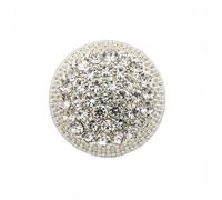 5 PCS Round Metal Rhinestone Buttons for Clothing DIY Sewing Accessories Wedding Decaration Wholesale Luxury Fashion Decor Button