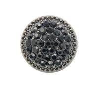 5 PCS Round Metal Rhinestone Buttons for Clothing DIY Sewing Accessories Wedding Decaration Wholesale Luxury Fashion Decor Button