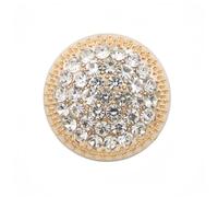 5 PCS Round Metal Rhinestone Buttons for Clothing DIY Sewing Accessories Wedding Decaration Wholesale Luxury Fashion Decor Button