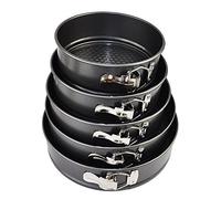 5 Pcs Round Non-Stick Spring Form Cake Pan Bake Tray Tins Parties Wedding Parties