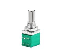 5 pcs RV097NS Potentiometer with Switch 5PIN Sealed B1K/5K/10K/20K/50K/100K/500K Ohm ±10% Linear Variable Resistor for Audio Volume Control, 6mm Knurled Shaft, Top Adjustment