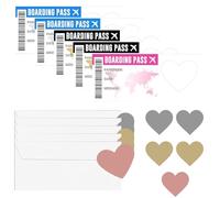 5 Pcs Scratch Card Reveal, Holiday Scratch Card Reveal Personalised ScratchCard We Are Going On Holiday ScratchCard Boarding Pass Surprise Trip Card Gift For Spouse Family Lover（Multicolour）