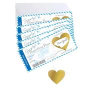 5 PCS Scratch Card Reveal Holiday Surprise, Personalized Boarding Pass Scratch Cards with Envelopes and Heart Stickers for Family Vacation Trip Reveal Gift Idea Travel Adventure Surprise