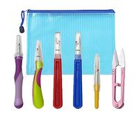 5 PCS Seam Ripper Big and Small Stitching Thread Unpicker with Scissor, Storage Bag Sewing Seam Ripper Kit for DIY Craft Cross Stitch Quick Unpick Sewing