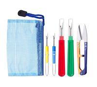 5 Pcs Seam Ripper Set, LIAMGUS Big and Small Sewing Stitch, Stitching Thread Unpicker, Seam Rippers for Sewing, Stitch Ripper with Scissor, Storage Bag, for Open Seams Hemming Seams