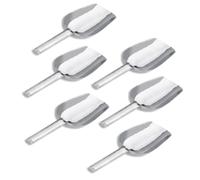 5 PCS Serving Tongs, Mini Scoop Set of 5 Stainless Steel Ice Tongs Candy Sweet Ice Cube Scoops for Home Bar Buffet Wedding Canisters (5*Tweezers) (5*Shovel)