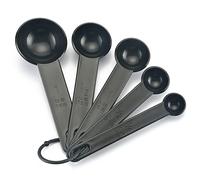 5 PCS/Set Kitchen Measuring Spoon Teaspoon Coffee Sugar Scoop Baking Cooking Tool Kitchen Measuring Tool with Scale 3 Colors Nice