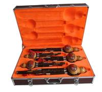5 Pcs/set Professional Hulusi Flute Major F/Major G/B Flat/C/D Minor Key Chinese Cucurbit Flauta With Aluminum Case hulusi instrument