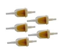 5 PCS/SET SHLPDFM Universal Petrol Gas Inline Fuel Filter 1/4 x 5/16 Inch or 6/8mm Pipe Fits for Motorcycle ATV Generator Lawnmower Go-Kart Quad Bike