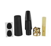 5 Pcs Set Tenor Alto Soprano Mouthpiece Cap Clip Reed Two Tooth Pads Set Woodwind Instrument Accessories