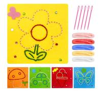 5 PCS Sewing Kit for Kids, First Sewing Kit for Girls, Children's Handmade Felt Fabric, Sewing Pleasure, for Children Aged 3-12, to Help Enhance Their Creativity and Imagination