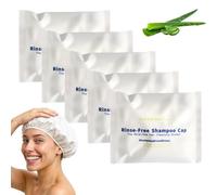5 PCS Shampoo Caps No Rinse for Elderly, No Rinse Shampoo Cap, Hair Wash Caps No Water Free Microwaveable Suitable for The Elderly and Bedridden Patients, Camping and Bathing