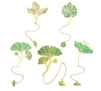 5 Pcs Shape Bookmarks with Tassels Creative Book Markers Shape Page Markers Chinese Styles Bookmarks Gift