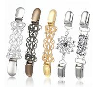 5 Pcs Shirt Cincher Clip 3 Style Vintage Dress Clip Dress Clips Back Cinch Waist Cincher Clips Cardigan Brooches Decor Set Suitable Shawl Sweater Shirt Ladies Dresses Gold Silver Retro