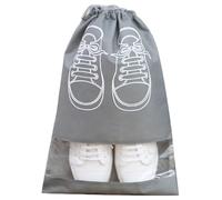 5 Pcs Shoe Bags for Travel, Portable Shoe Bags with Clear Window, Large Drawstring Dustproof Travel Shoe Storage Bag for Men & Women,gray, Grey, Shoe Bags