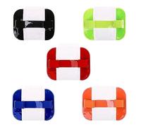5 Pcs Sia Badge Holder, Arm Badge Holders, Armband License ID Card Insignia Holders with Adjustable Arm Band Strap for Medical Security Warehouse Factory Staff Doorman, Armband for Emergency Rescue