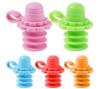 5 Pcs Silicone Bottle Spout Spill Proof Water Bottle Sippy Top Food-Grade Silicone Water Cap Portable Topper for Toddlers Kids and Adults Protects Kids Mouth..