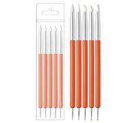 5 Pcs Silicone Clay Sculpting Tools,Modeling Dotting Tool & Pottery Craft use for DIY Handicraft, Handmade Ceramic Works,Silicone Brush, Sculpture Pottery, Nail Art