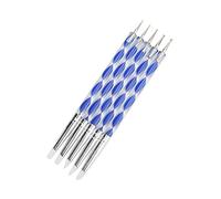 5 PCS Silicone Clay Sculpting Tools, Silicone & Stainless Steel Two Head Pottery Clay Tool, Modeling Stylus Dotting Tool for DIY Handicraft, Sculpture Pottery