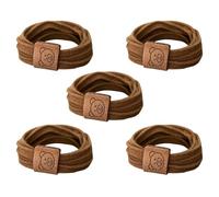 5 Pcs Simple Scrunchies Bear Hair Tie Hair Rope Scrunchies Costume