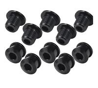 5 Pcs Single Chainring Bolts Bicycle Crankset Screws Bike Crank Bolt Chainwheel Bolt Bike Crank Arm Bolt Cycling Disc Screws Aluminum Alloy Chain Ring Bolts Nut for Road Bike Mountain Bike MTB, Black