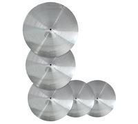 5 Pcs Sliver Drum Kit Percussion Instrument Cymbal Set14''/16''/18''/20'' Cymbal With Bag Cymbal Set