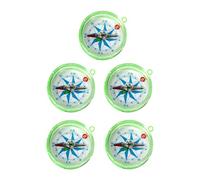 5 Pcs Small Compass Portable Hiking Compass 45mm Waterproof Hiking Camping Compass