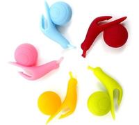 5 Pcs Snail Shape Silicone Tea Bag Holder Cup Snail Shaped Candy Silicone Tea Infuser Strainer Clip Gift Set Nice Design