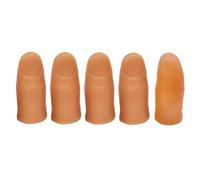 5 PCS Soft Fake Thumb Tip Magic Tricks Thumb Finger Trap Close Up Magic Appear Vanish for Bar Stage Show Props Prank Toy Magicians Novelty
