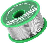5 PCS Solder Wire,0.8mm Soldering Wire Lead Free Sn99.3 Cu0.7 with Rosin Core for Electronic Electrical Soldering Components Repair and DIY (20g）