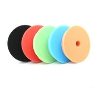 5 Pcs Sponge Polishing Pads 125 mm for Car Waxing and Glass Polish, Reusable Foam Buffing Discs for Scratch Removal with Dual-Action Polisher(B)