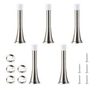 5 Pcs Spring Door Stops - Premium Stainless Steel Rubber Door Stoppers