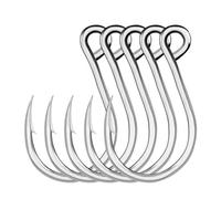 5 Pcs Stainless Steel Barbed Sea Hook for Fishing Strong Stable | Micro Barbed Design, Sea Bass Use, Boat Fishing Tackle, for Woman and Fisherman