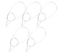5 Pcs Stainless Steel Bike Brake Cable Mountain Bicycles Brake Lines Shifts Cable Bicycles GearsCable Wire Easy To Use Road Bike Bicycles Brake Line Folding Bike Resistant Braking